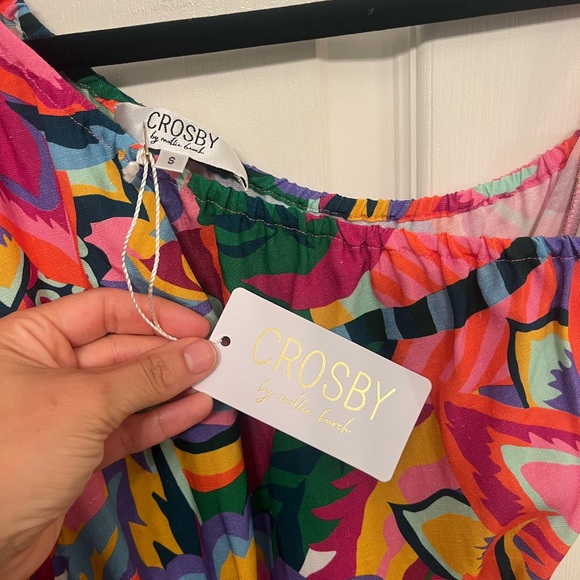 NWT Crosby by Mollie Burch Rio Dress in Heat Waves - Picture 5 of 11